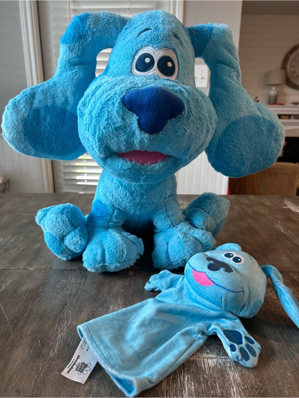 16’ Blue's Clues Plush Dog + Hand Puppet